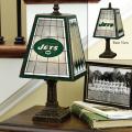 New York Jets 14-inch Art Glass Lamp