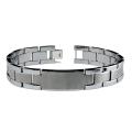 Men's Tungsten Carbide ID Watch Link Bracelet (14 mm)