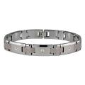 Tungsten Carbide Diamond-accent Bracelet