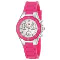 Michele Women's 'Tahitian Jelly Beans' Fuchsia Silicon Quartz Watch