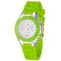 Michele Women's 'Tahitian Jelly Beans' Lime Silicon Quartz Watch