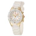Michele Women's 'Tahitian Jelly Beans' White Silicon Quartz Watch