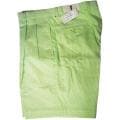 Vardon Men's White/ Green Stripe Golf Shorts