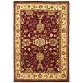 Pakistani Hand-knotted Peshawar Red/ Ivory Wool Rug (4' x 6')