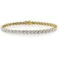 Yellow Sterling Silver 1/3ct TDW Diamond Bracelet (H-I, I2-I3)