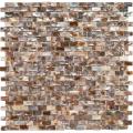 SomerTile 11.75x11.75-in Seashell Subway Perla Mosaic Tile (Pack of 10)