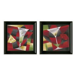 Emma Freeman 'Cocktails' 2-piece Framed Wall Art