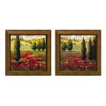 JM Steele 'Tuscany In Bloom' Framed 2-piece Art Set