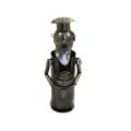 Art Deco Pastry Chef Metal Wine Bottle Holder