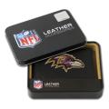Baltimore Ravens Men's Black Leather Tri-fold Wallet