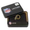 Washington Redskins Men's Black Leather Tri-fold Wallet