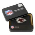 Kansas City Chiefs Men's Black Leather Tri-fold Wallet
