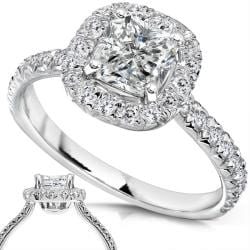 14k White Gold 1 2/5ct TDW Diamond Engagement Ring (H I, I1 I2
