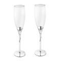Champagne Stone Design Toasting Flutes (Set of 2)