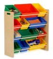 Honey-Can-Do Primary Colors Kids Storage Organizer