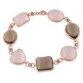14k Pink Gold Multi-gemstone Bracelet