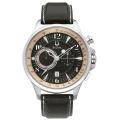 Bulova 'Adventurer' Chronograph Men's Black Leather Strap Watch