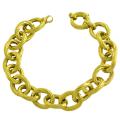 14k Yellow Gold Polished Twisted Cable Link Bracelet