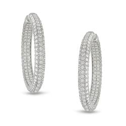 18k White Gold 14 5/8ct TDW Diamond Earrings (G-H, SI1-SI2)
