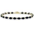 10k Yellow Gold Sapphire Bracelet
