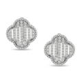 18k White Gold 3/4ct TDW Diamond Earrings (G-H, SI1-SI2)