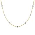 18k Two-tone Gold 1/5ct TDW Diamond Necklace (G-H, SI1-SI2)