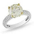 14k Gold 3 3/5ct TDW Certified Diamond Engagement Ring (G-H, SI1-SI2)