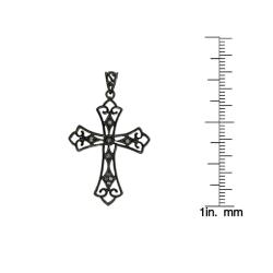 Sterling Silver Vintage-style Cross Necklace
