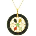 Mason-Kay 14k Yellow Gold Multicolor Necklace