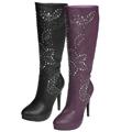 Liliana by Adi Women's 'Connie' Stud Embellished Stiletto Boots