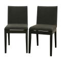 Moira Black Modern Dining Chairs (Set of 2)