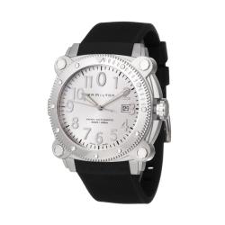 Hamilton Men's 'Khaki Navy' Stainless Steel, Rubber Automatic Watch