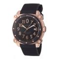 Hamilton Men's 'Khaki Navy' Goldtone Steel and Rubber Automatic Watch