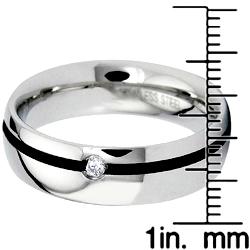 Stainless Steel Cubic Zirconia Ring