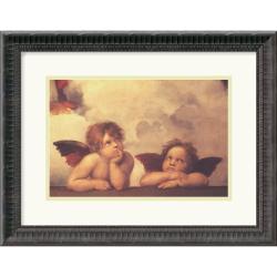 Sanzio Raphael 'Little Angels (detail of Sistine Madonna)' Framed Art Print
