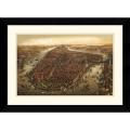 Ward Maps 'New York, 1873' Framed Art Print