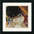 Gustav Klimt 'The Kiss (head detail)' Framed Art Print