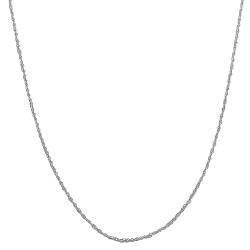Fremada 14k White Gold Singapore Chain Necklace (16-30 inch)