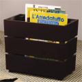 Milano Dark Cherry Magazine Storage Rack