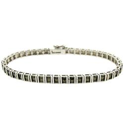 Sterling Silver Marcasite Line Bracelet