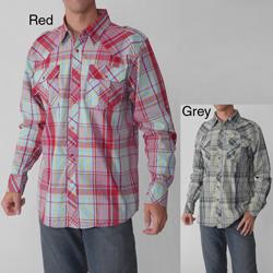 Green Tek Men's Long-sleeve Plaid Shirt