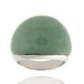 Sterling Silver Green Agate Ring