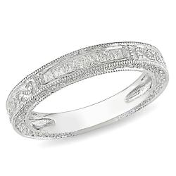 14k White Gold 1/5ct TDW Diamond Anniversary Ring (G-H, I2-I3)