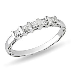 14k White Gold 1/4ct TDW Diamond Anniversary Ring (G-H, I2-I3)
