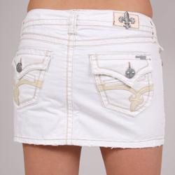 Laguna Beach Women's 'Aliso Beach' White Denim Mini Skirt
