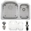 Ticor Stainless Steel 16-gauge with Air Switch Undermount Kitchen Sink