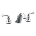 Kohler K-10272-4A-CP Polished Chrome Forte Widespread Lavatory Faucet With Traditional Lever Handles