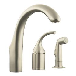 Kohler K-10441-BN Vibrant Brushed Nickel Forte Entertainment Remote Valve Sink Faucet With Sidespray