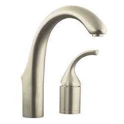 Kohler K-10443-BN Vibrant Brushed Nickel Forte Entertainment Kitchen Sink Faucet, Less Sidespray