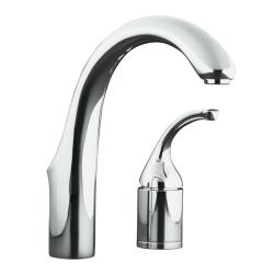 Kohler K-10443-CP Polished Chrome Forte Entertainment Kitchen Sink Faucet, Less Sidespray
